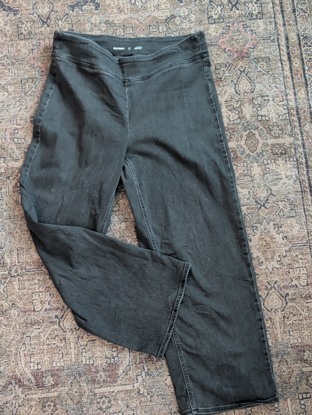 Old Navy Weekender Vintage Washed Black Wide Leg Jeans